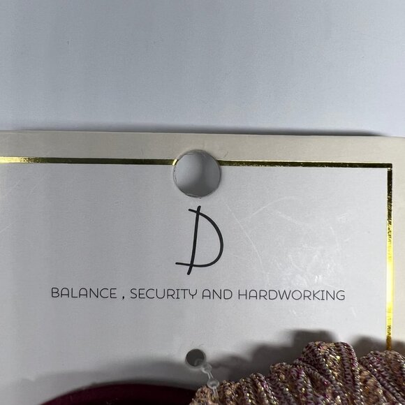 Nordstrom Initial D  Gold Bobby Pin Pink Scrunchie Set Pearl Preppy Chic - Picture 3 of 5